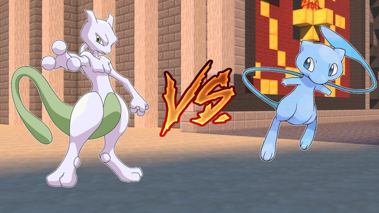 Mewtwo shiny vs mew shiny - arena pokemon go ( minecraft. 
