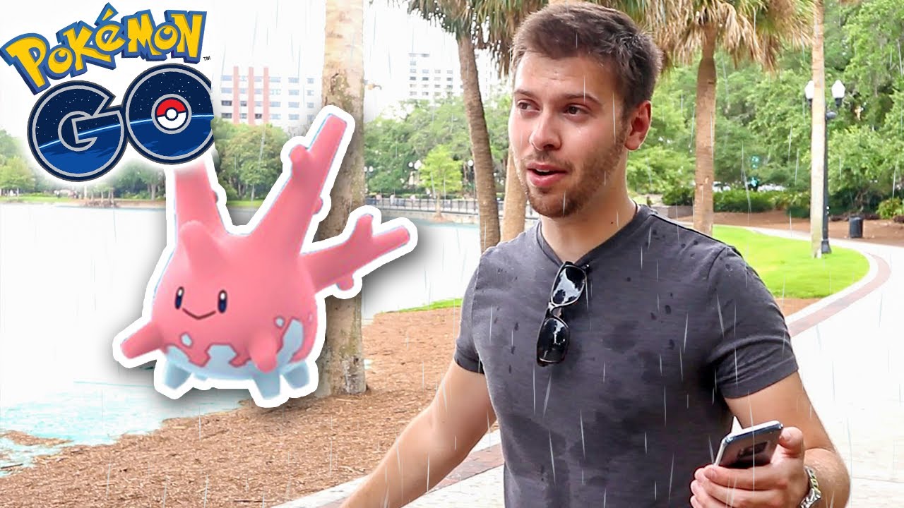 CORAYON EXCLUSIF POKEMON GO AUX USA SOUS LA PLUIE