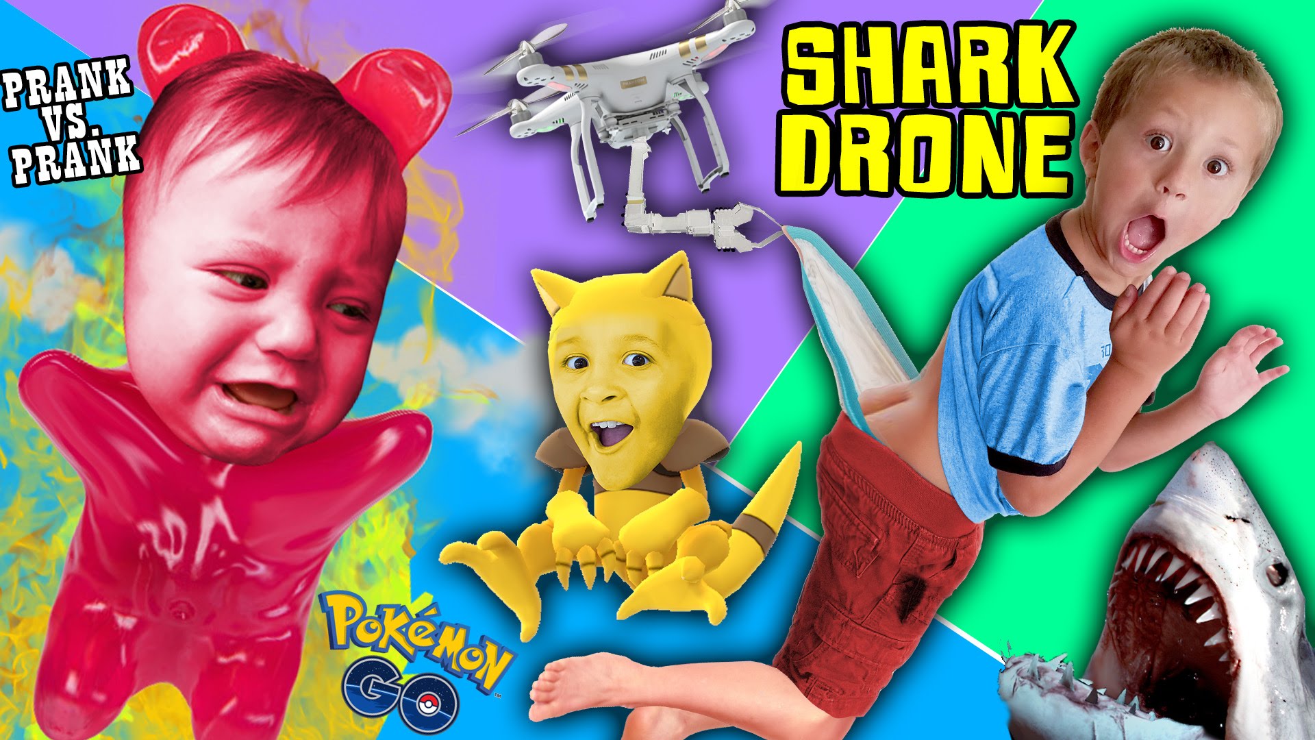 SHARK DRONE & DOUBLE WEDGIE! Spicy Prank vs. Prank Kids ...
