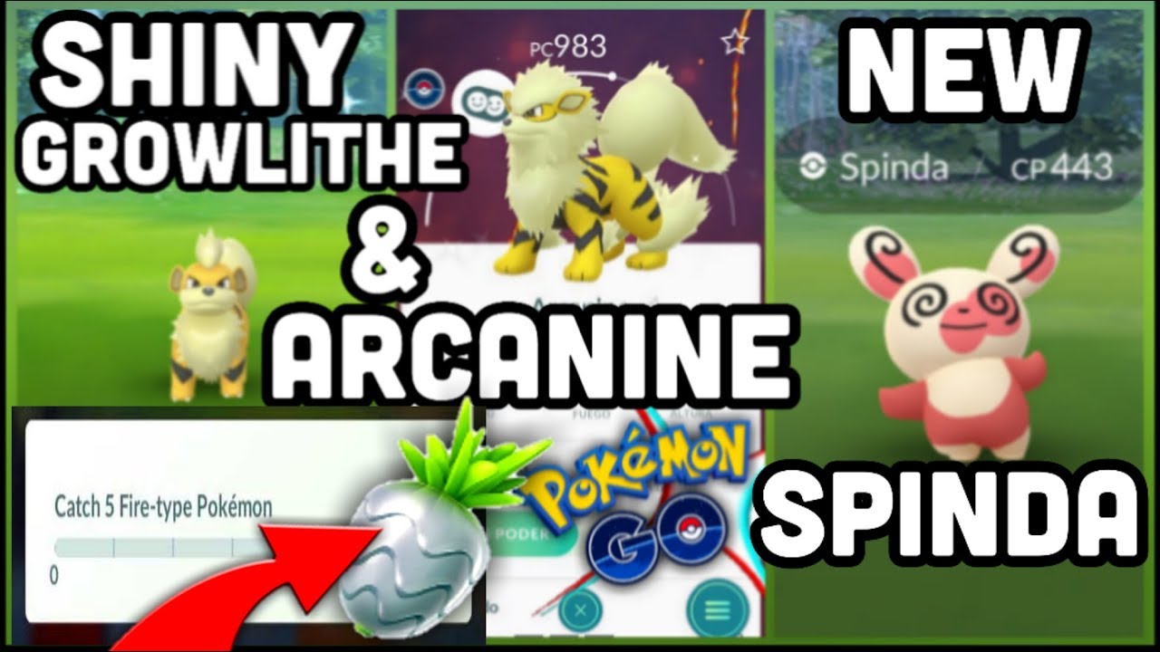 SHINY GROWLITHE & ARCANINE IN POKEMON GO SILVER PINAP BERRY & NEW
