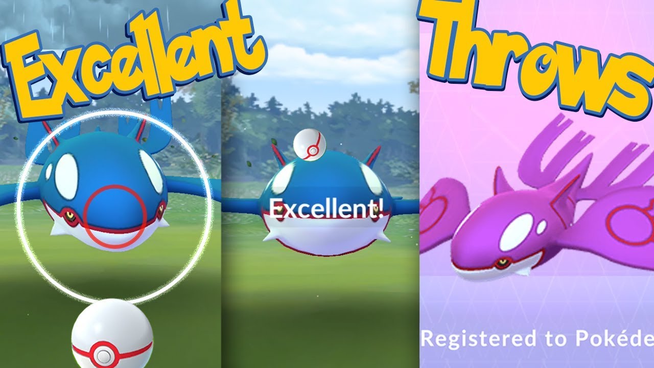 KYOGRE Excellent Throws EVERY TIME! How To Hit More Excellent Throws
