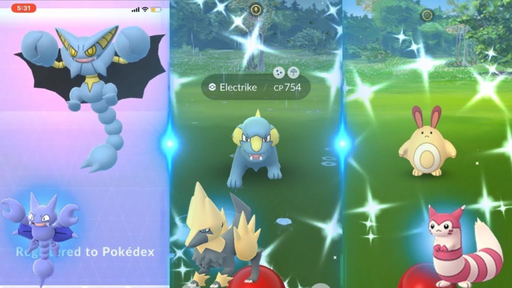 SHINY GLIGAR & SENTRET FOUND IN POKEMON GO! 3 NEW Shiny Evolutions!