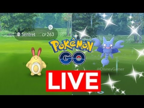 Pokemon Go Shiny Sentret (Caught) & Gligar Hunt