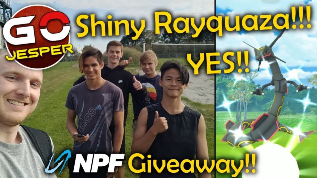 YES!! Shiny Rayqyaza!! NPF Giveaway og Mesprit Raid aften (Dansk Pokémon GO)