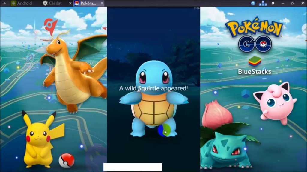 Pokemon go 0.41.4 in Bluestacks on PC - Chơi Pokemon Go bằng Bluestacks