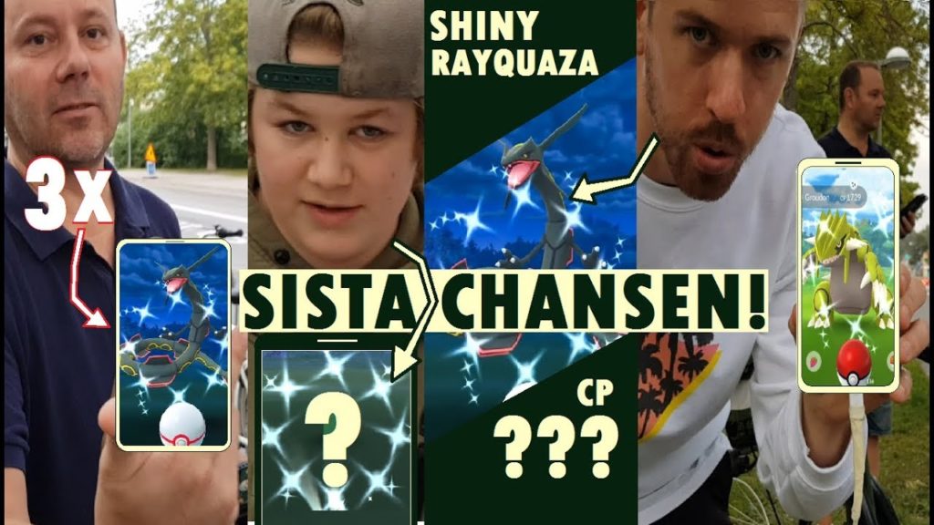 Pokemon GO | R.I.P SHINY RAYQUAZA! | EN TITTARE FÅR SIN FÖRSTA? | SHINY GROUDON! | Johans Pokemon GO