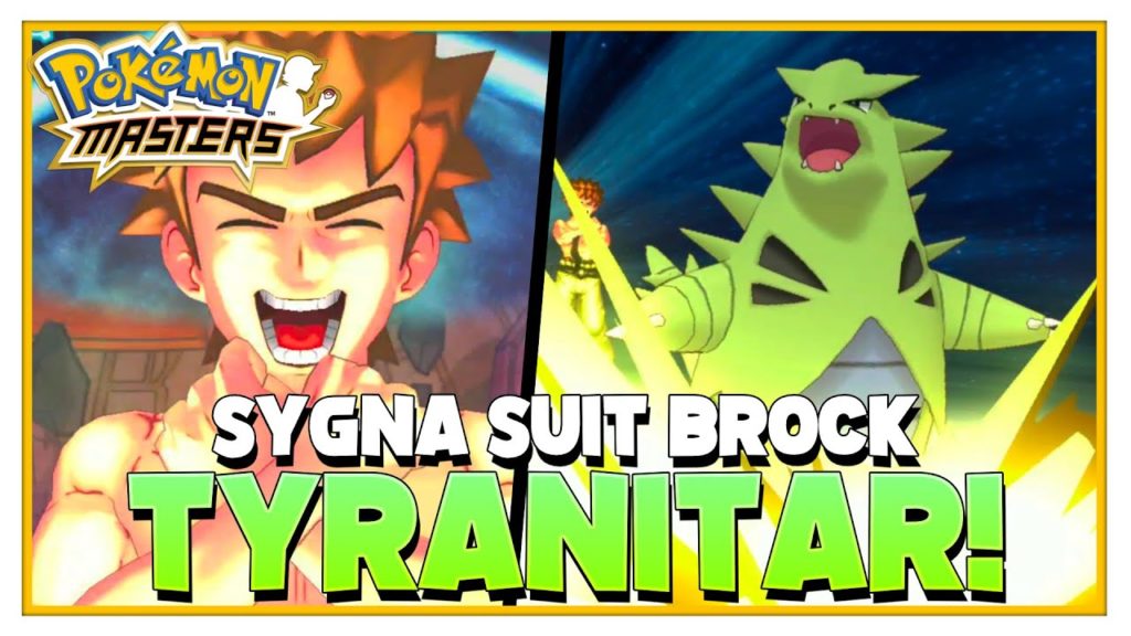 TYRANITAR IS AWESOME! Sygna Suit Brock and Summons | POKEMON MASTERS