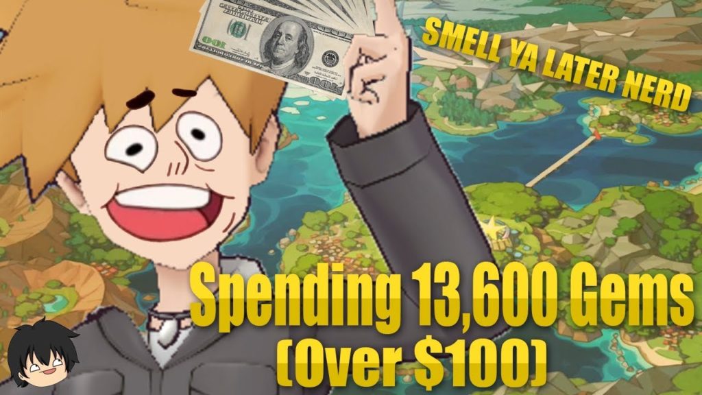 I spent 13,600 gems (Over $100) in Pokemon Masters to scout for Blue