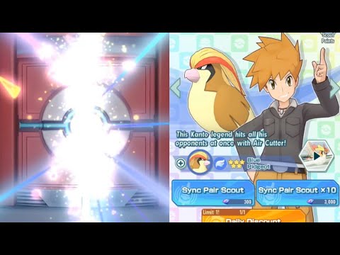 Pokemon Masters - 34 Summons for Olivia + Blue for End game Co-op