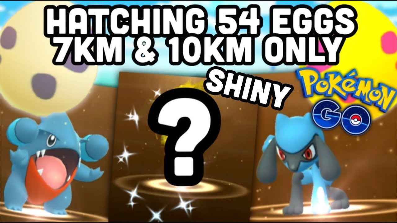 Hatching 53 7km Regional & 10km eggs in Pokémon GO Shiny & Gible