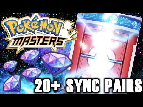 Opening 20+ SYNC PAIR SCOUTS in POKEMON MASTERS