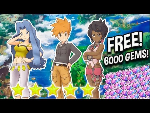 FREE 6000 GEMS! CAN I PULL BLUE OR OLIVIA!? Pokemon Masters Multi Summons!