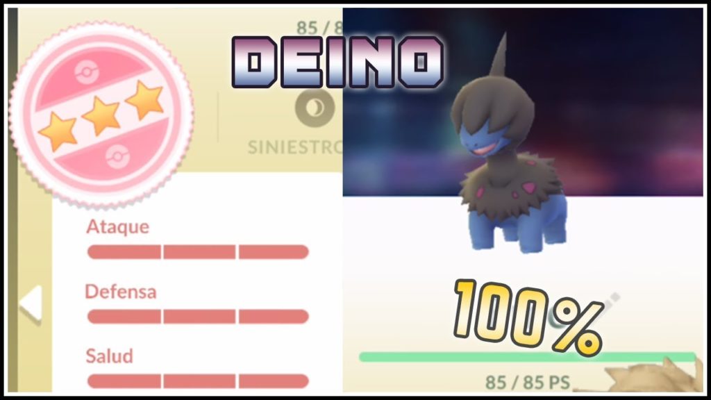 Deino 100% en Pokémon Go