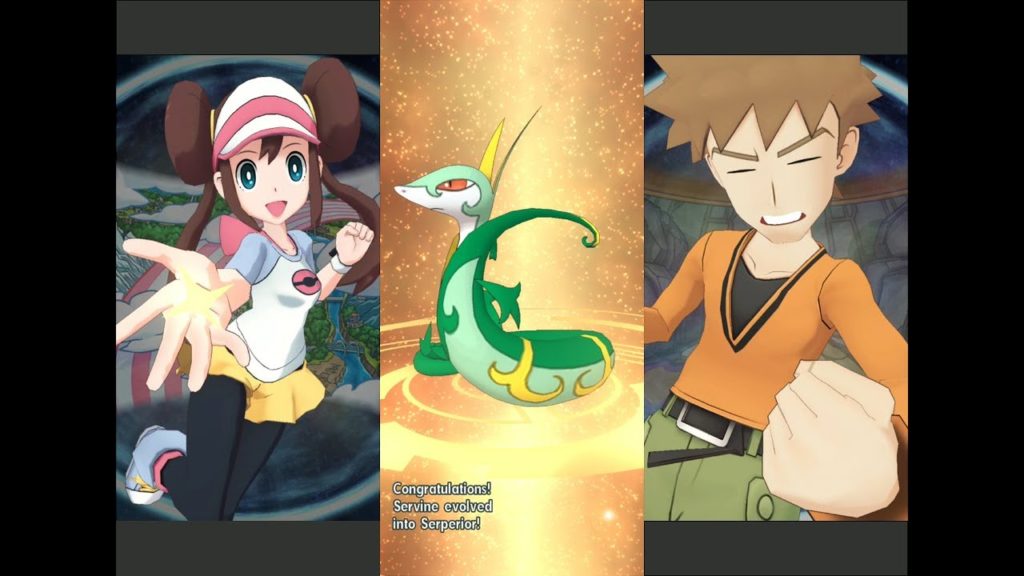 Pokémon Masters - Rosa's Serperior Evolution Scene