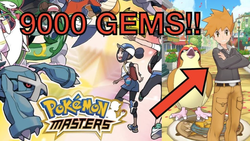 Pokemon Masters Blue 9000 Gems Sync Pair Scout!!
