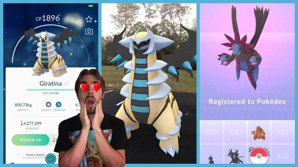 SHINY GIRATINA FOUND IN POKEMON GO! My First Hydreigon Evolution!