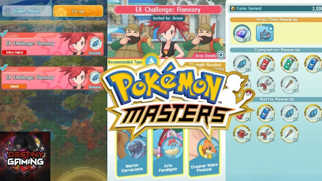 Flannery EX very hard Best Strategy to Win in Pokemon Masters!