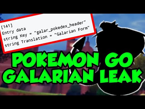 NEW Galarian Forms In Pokemon GO! Pokemon Sword and Shield Leak - Pokemon Go Datamine!