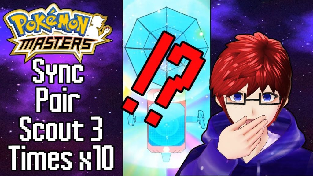 Pokemon Masters - 3 Times 10x Sync Pair Scout Blue Spotlight