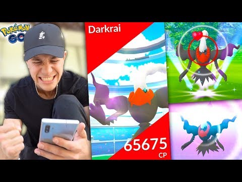 CATCHING * DARKRAI * in Pokémon GO! (Halloween Update)