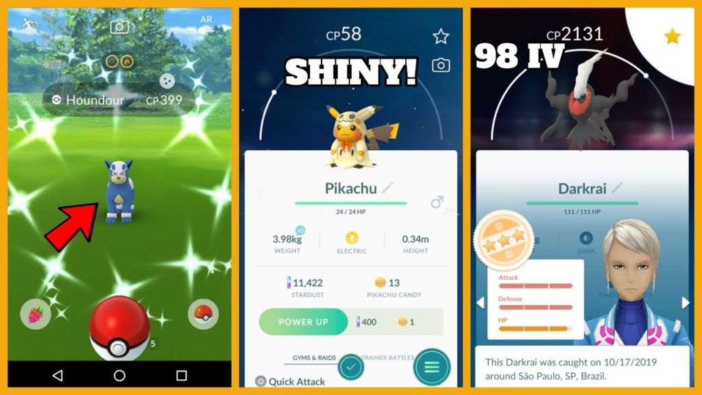THIS IS MY FAVORITE POKEMON GO EVENT! 98 IV Darkrai Catch & Shiny Houndour Found!