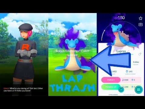 Pokemon Go Shadow Lapras Catch