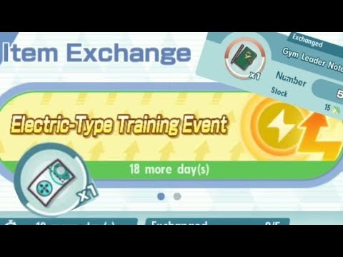Pokemon Masters!!! Electric-Type Training Event VH CLEAR + Item Exchange!!!