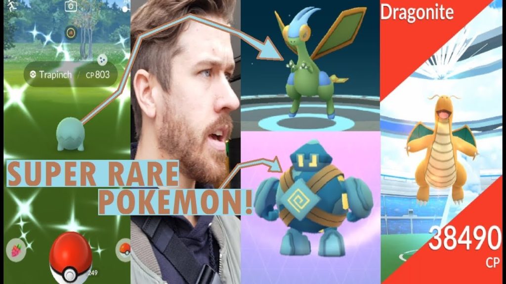 Pokemon GO på Svenska | DRAGONITE RAID! | RARE POKEMON! | SHINY TRAPINCH DAGEN!