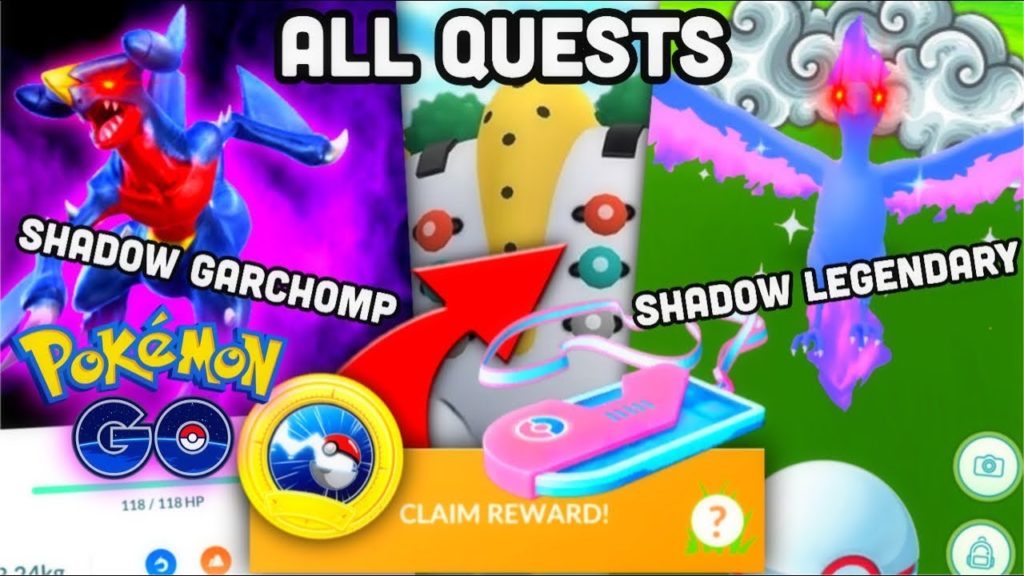 All Colossal pass quests in Pokemon GO | Shadow Garchomp & Legendary Birds