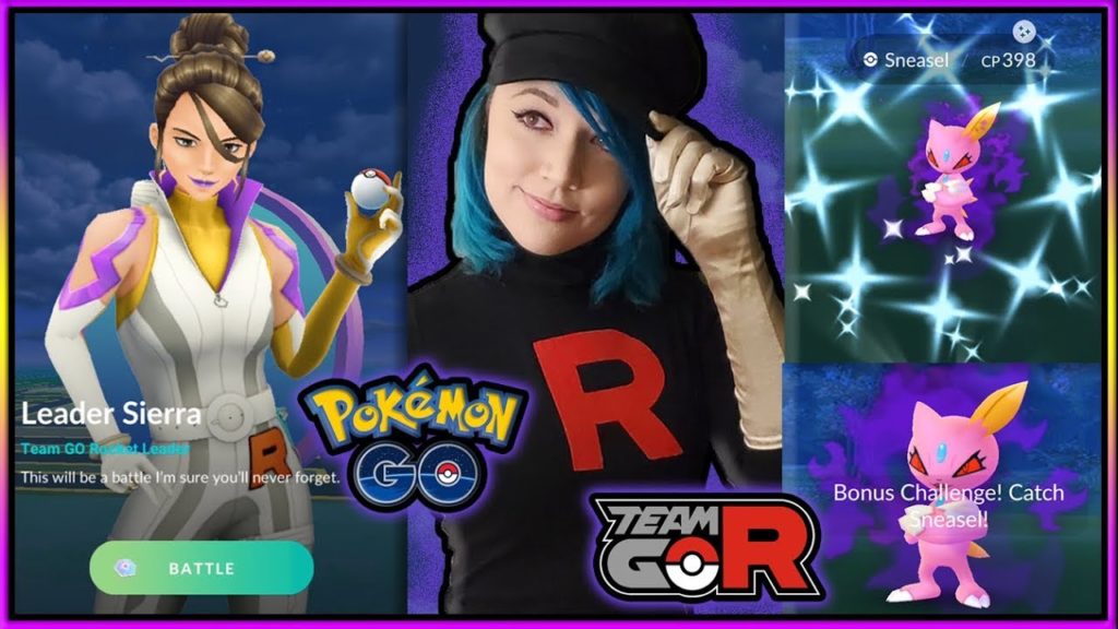 HOW TO WIN AGAINST SIERRA & GET SHINY SHADOW SNEASEL IN POKÉMON GO!