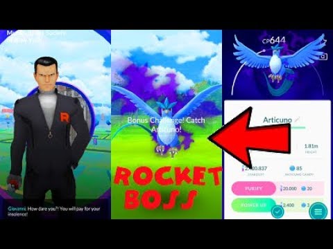 Pokemon Go Team Rocket Boss Giovanni & Shadow Articuno