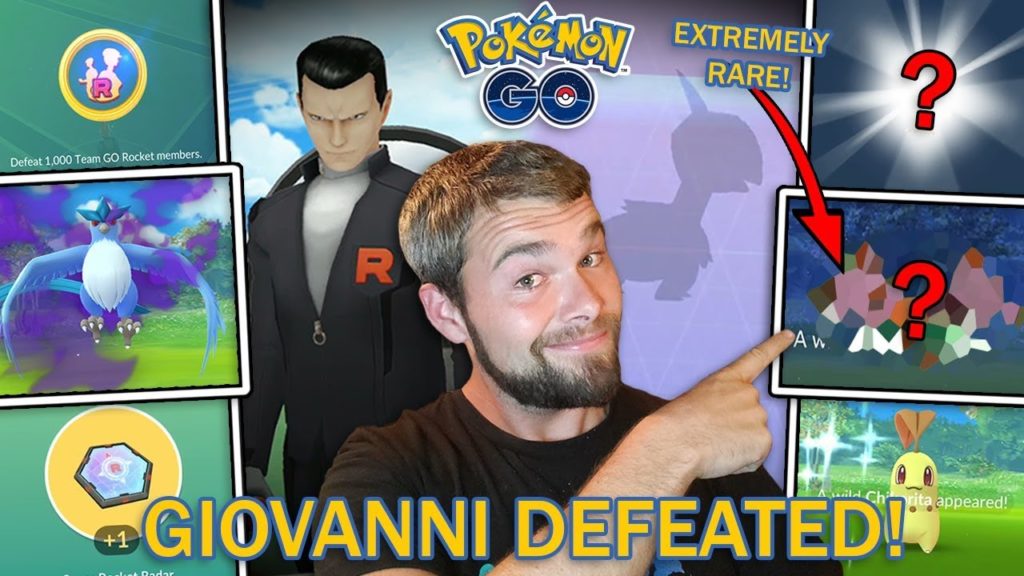 EXTREMELY RARE SHINY CAUGHT! GIOVANNI DEFEATED! SHADOW ARTICUNO! AND MORE! (Pokemon GO)