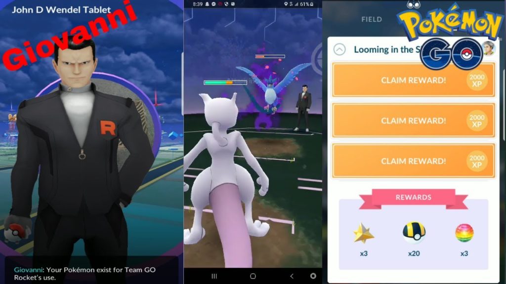 Pokemon Go "Looming In The Shadows" Speacial Research Completed & Giovanni Encounter!