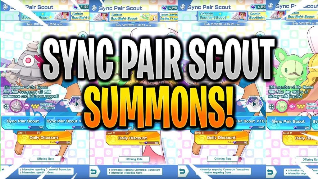 *NEW* Phoebe/Dusclops & Caitlin/Reuniclus Scout Summons! - Pokemon Masters