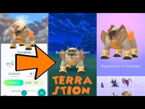 Pokemon Go Terrakion Raid & Catch