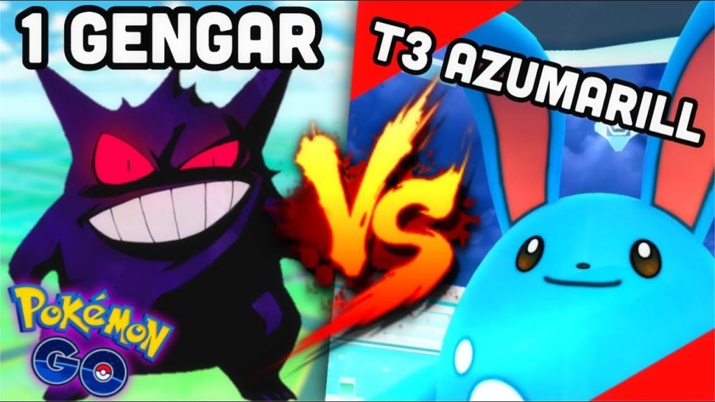 A Single Gengar beats T3 Azumarill Raid in Pokemon GO | SHINY NIDORAN EVENT