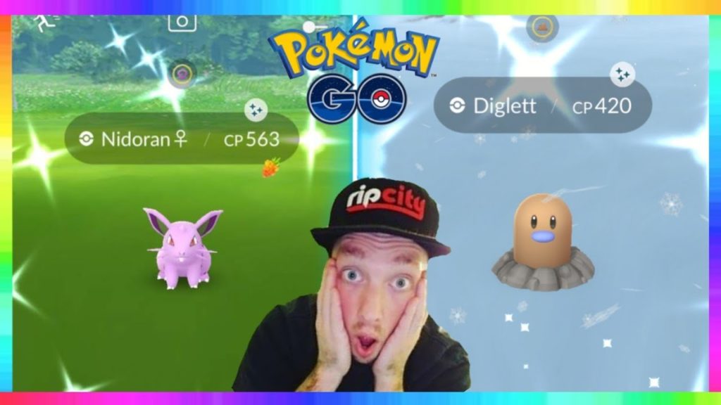 FULL ODDS SHINY DIGLETT CAUGHT in THE SNOW & BOOSTED SHINY NIDORAN EVENT in Pokemon Go!