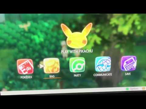 Pokemon Let's go Pikachu with the Pokemon master
