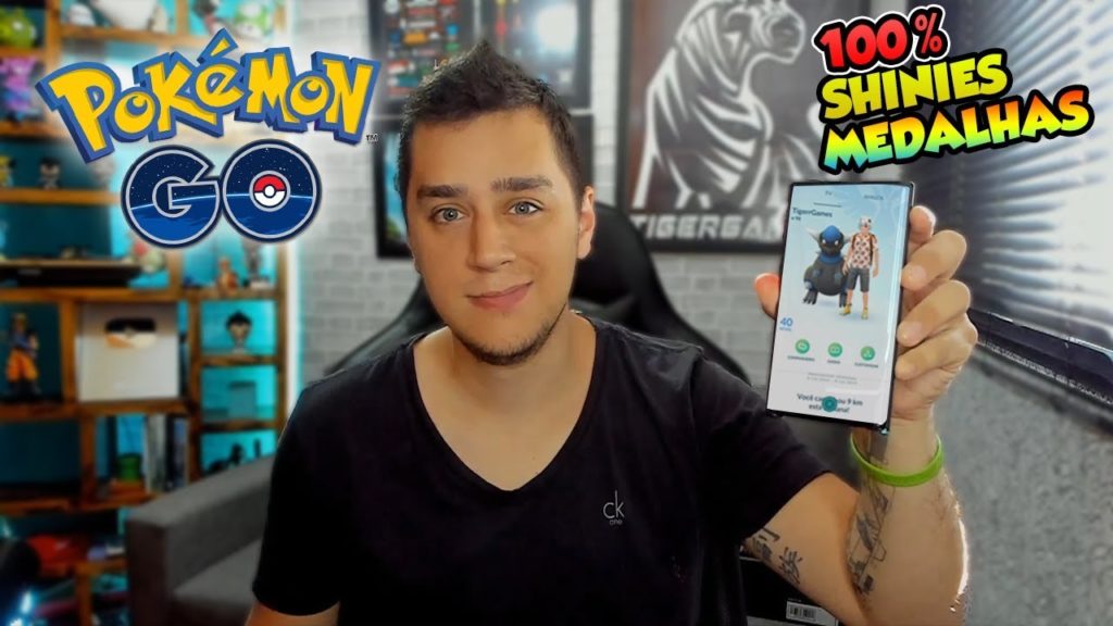MOSTRANDO MINHA CONTA, MEDALHAS, SHINIES, 100% DEZ 19   Pokémon Go