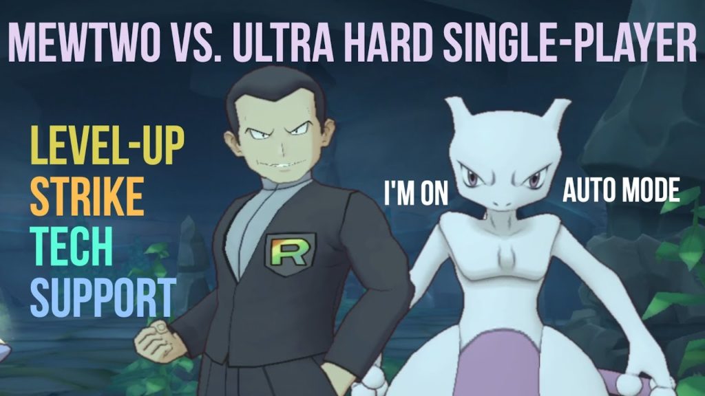 Pokemon Masters: Giovanni's Mewtwo VS. Ultra Hard Farming Courses (Auto battle) Gameplay