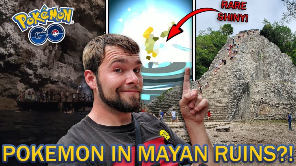 POKEMON GO IN MAYAN RUINS!? EXTREMELY RARE SHINY POKEMON EVOLUTION! (Pokemon GO)