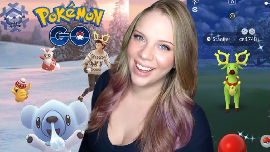 SHINY STANTLER, SHINY SNOVER, CUBCHOO & MORE! Pokemon Go Christmas Event 2019