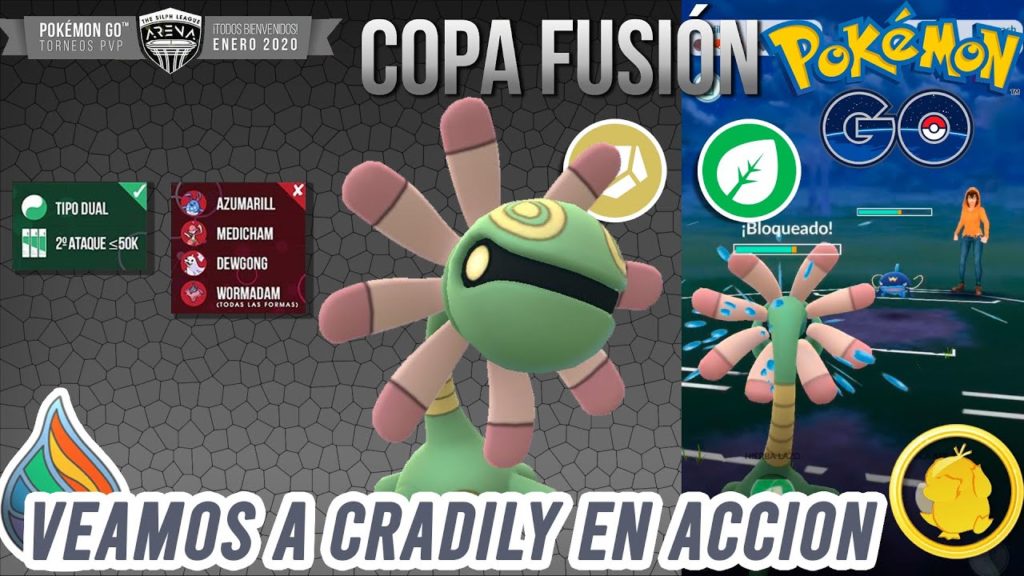 ¡COMBATES de CRADILY en la COPA FUSIÓN!-Pokémon Go PvP