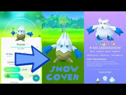 Pokemon Go Shiny Snover & Abomasnow Evolution After 400 Tries