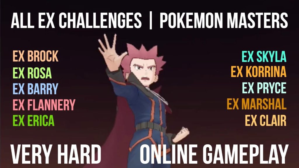 Pokemon Masters: ALL EX CHALLENGES on Very Hard Difficulty | FULL Online Gameplay