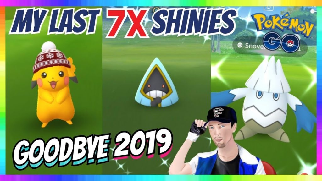 7x SHINIES CAUGHT on LAST STREAM of 2019 in Pokemon Go! SHINY SNOVER - PIKACHU & 3x SNORUNT