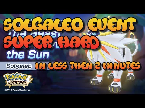 Solgaleo Event Super Hard | Pokemon Masters | fast farming vouchers | Cynthia and Garchomp