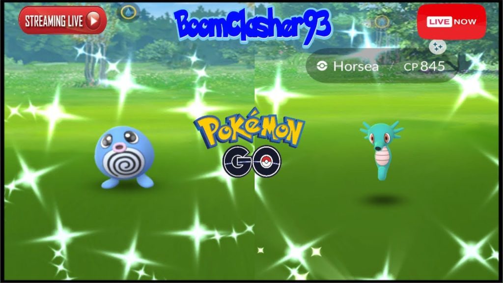 Searching for Shiny Poliwag & Horsea in Pokemon Go