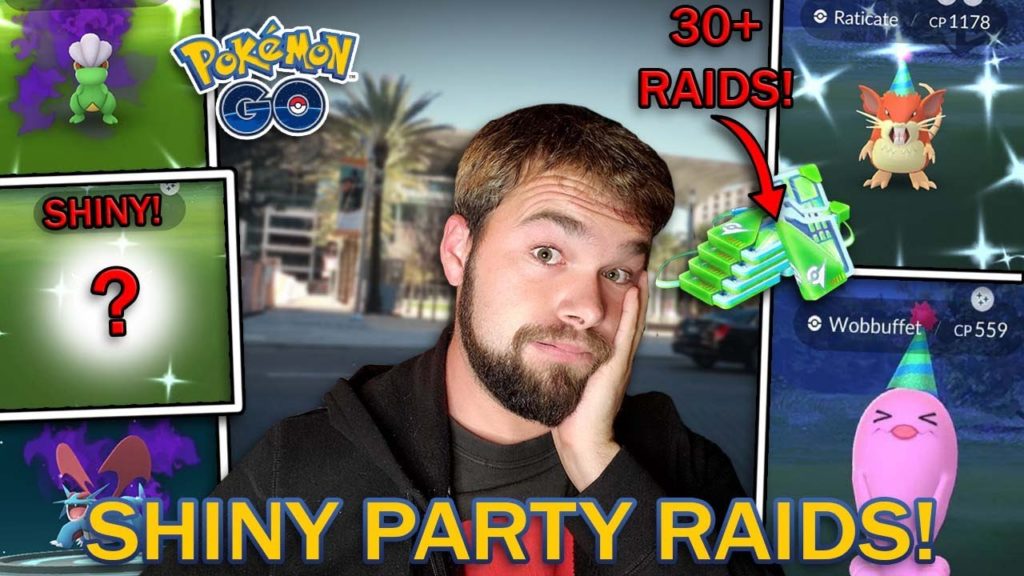 OVER 30 PARTY HAT SHINY POKEMON RAIDS! EXTREMELY RARE 100%! (Pokemon GO)
