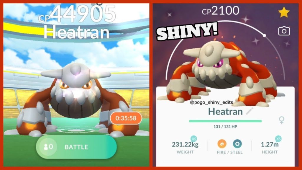 HEATRAN HAS RETURNED TO POKEMON GO! New Shiny Heatran Raids!